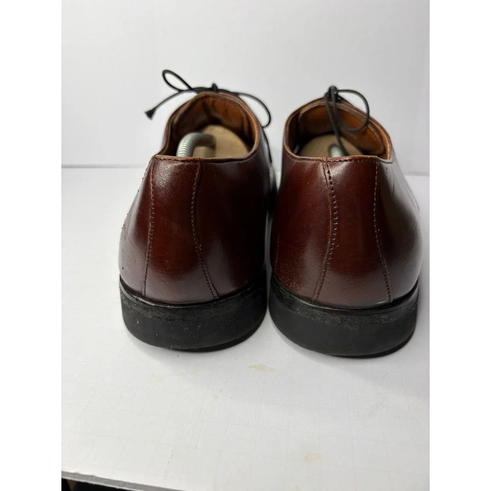 Bostonian Classics Mens 11 W Burgundy Leather Cap Toe Oxford Dress‎ Shoes 20392